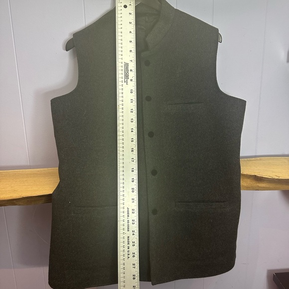 Stylish Nehru style Gray Vest with Black Accent buttons - Picture 7 of 9
